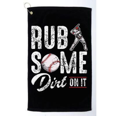 Baseball Rub Some Dirt On It Funny Humor Sayings Quotes Golf Towel