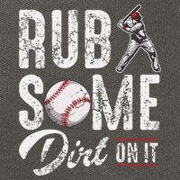 Baseball Rub Some Dirt On It Funny Humor Sayings Quotes Cotton Canvas Backpack
