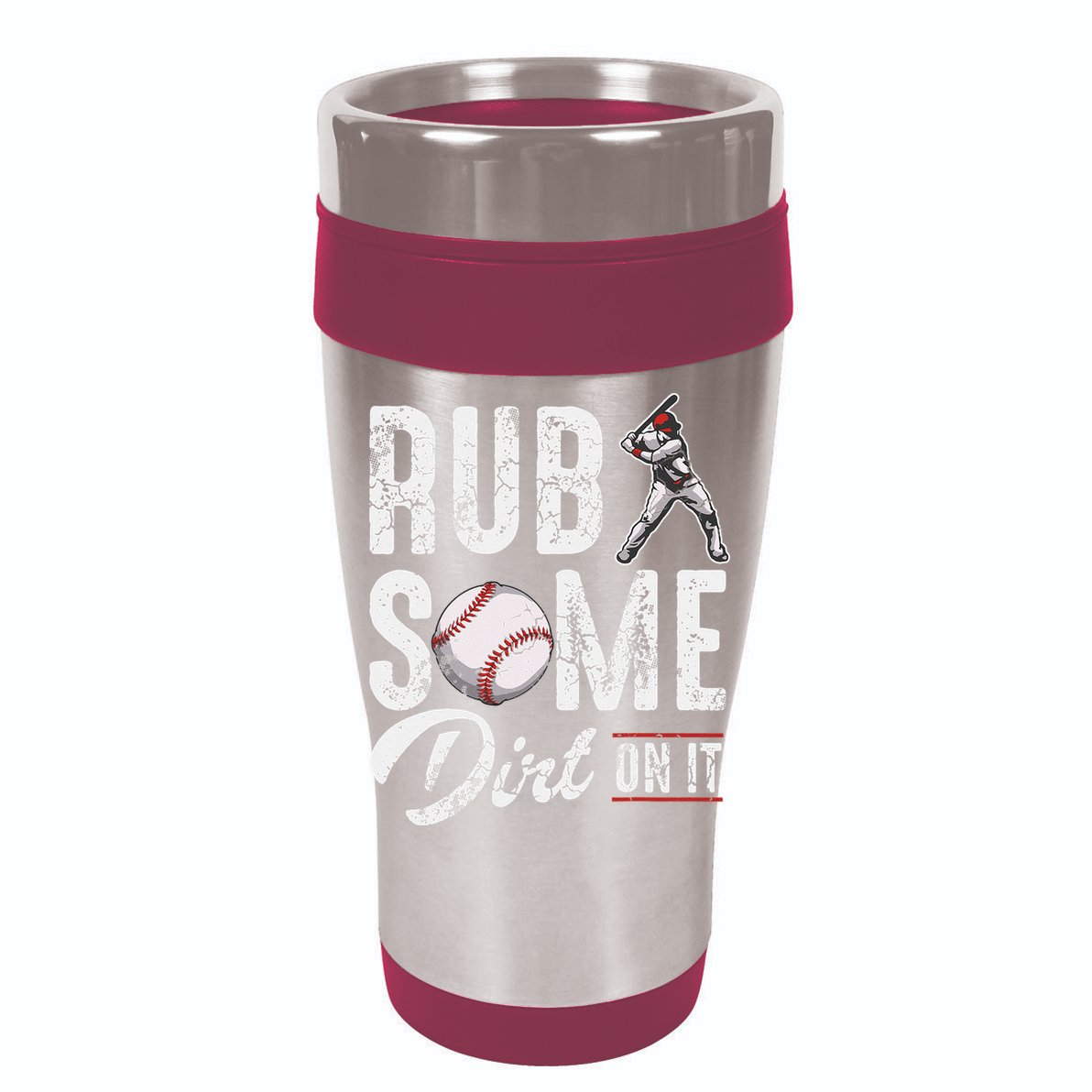 Baseball Rub Some Dirt On It Funny Humor Sayings Quotes Vector Backpack