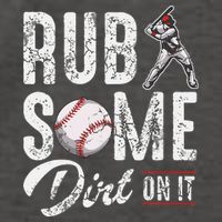 Baseball Rub Some Dirt On It Funny Humor Sayings Quotes Vector Backpack