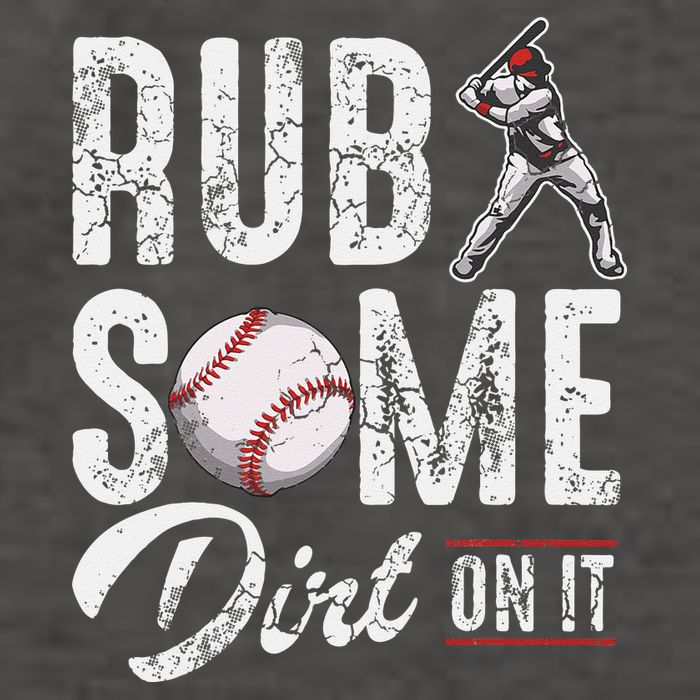 Baseball Rub Some Dirt On It Funny Humor Sayings Quotes Vector Backpack