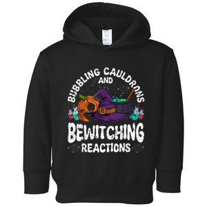 Bewitching Reactions Spooky Halloween Chemistry Teacher Toddler Hoodie