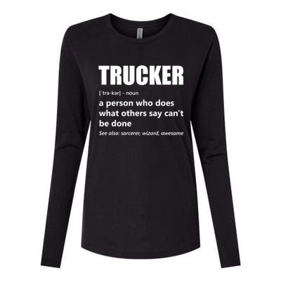 Big Rig Semigreat Gifttrailer Truck Driver Funny Trucker Meaning Cool Gift Womens Cotton Relaxed Long Sleeve T-Shirt