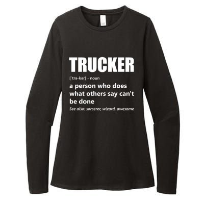 Big Rig Semigreat Gifttrailer Truck Driver Funny Trucker Meaning Cool Gift Womens CVC Long Sleeve Shirt