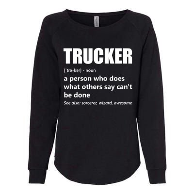 Big Rig Semigreat Gifttrailer Truck Driver Funny Trucker Meaning Cool Gift Womens California Wash Sweatshirt