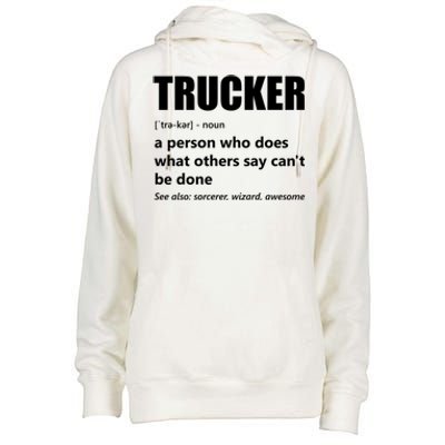 Big Rig Semigreat Gifttrailer Truck Driver Funny Trucker Meaning Cool Gift Womens Funnel Neck Pullover Hood