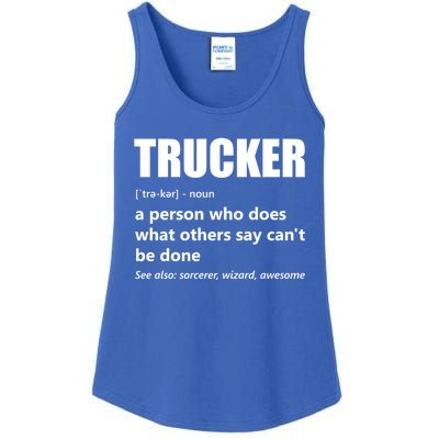 Big Rig Semigreat Gifttrailer Truck Driver Funny Trucker Meaning Cool Gift Ladies Essential Tank