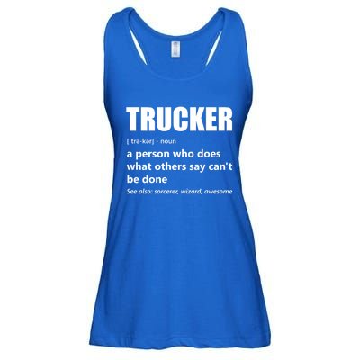 Big Rig Semigreat Gifttrailer Truck Driver Funny Trucker Meaning Cool Gift Ladies Essential Flowy Tank