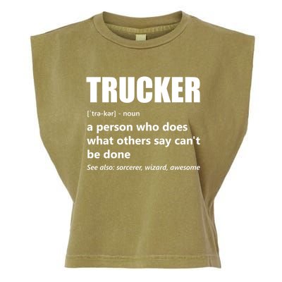 Big Rig Semigreat Gifttrailer Truck Driver Funny Trucker Meaning Cool Gift Garment-Dyed Women's Muscle Tee