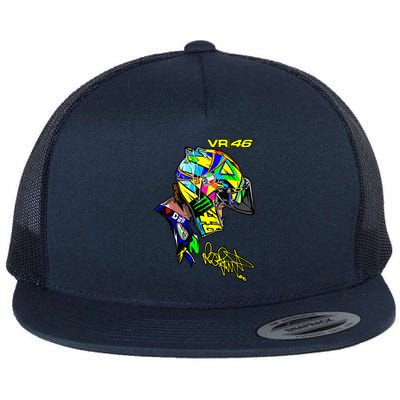 Be rossi s love Motorcycle Flat Bill Trucker Hat