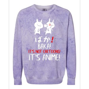 Baka Rabbit Slap Japanese Manga Is Anime Not Cartoons Colorblast Crewneck Sweatshirt