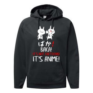 Baka Rabbit Slap Japanese Manga Is Anime Not Cartoons Performance Fleece Hoodie