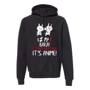 Baka Rabbit Slap Japanese Manga Is Anime Not Cartoons Premium Hoodie