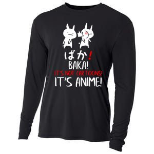 Baka Rabbit Slap Japanese Manga Is Anime Not Cartoons Cooling Performance Long Sleeve Crew