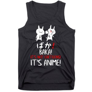 Baka Rabbit Slap Japanese Manga Is Anime Not Cartoons Tank Top