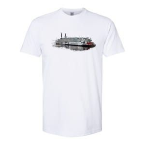 Beautiful Riverboat Scene River Cruise Gift Softstyle CVC T-Shirt