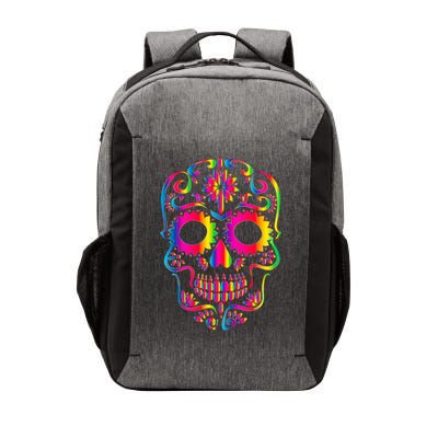 Bright Rainbow Sugar Skull Day Of The Dead Vector Backpack