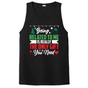 Being Related To Me Funny Christmas Family Gift PosiCharge Competitor Tank