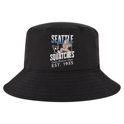 Bigfoot Research Team Retro baseball Sasquatch Cool Comfort Performance Bucket Hat