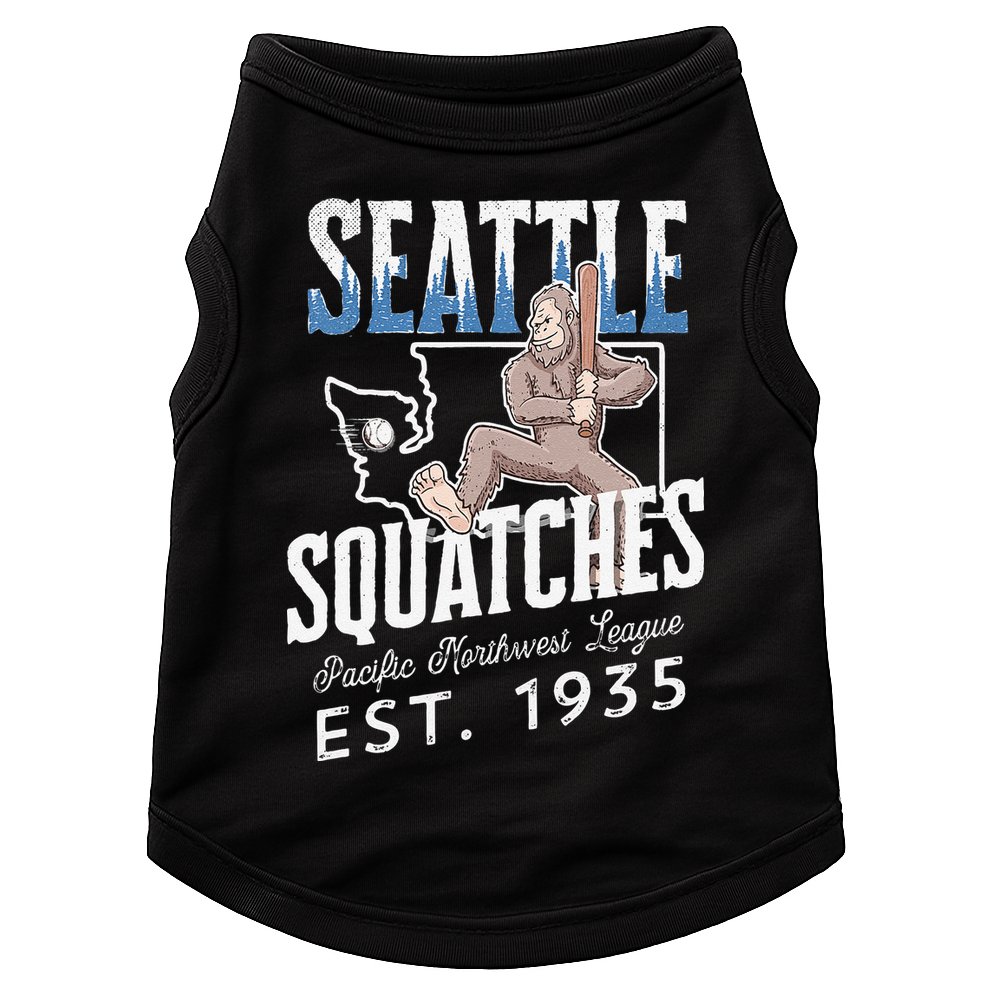 Bigfoot Research Team Retro baseball Sasquatch Doggie Tank
