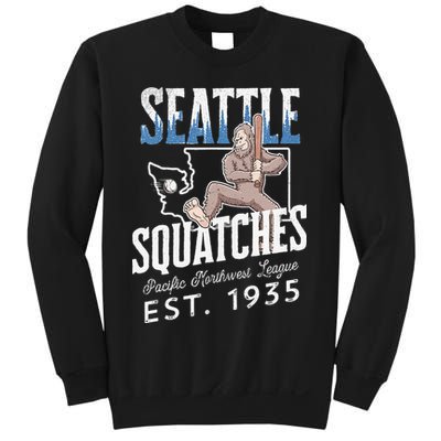 Bigfoot Research Team Retro baseball Sasquatch Sweatshirt