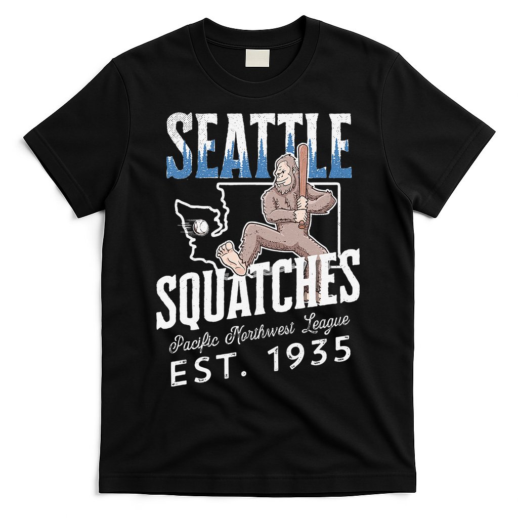 Bigfoot Research Team Retro baseball Sasquatch T-Shirt