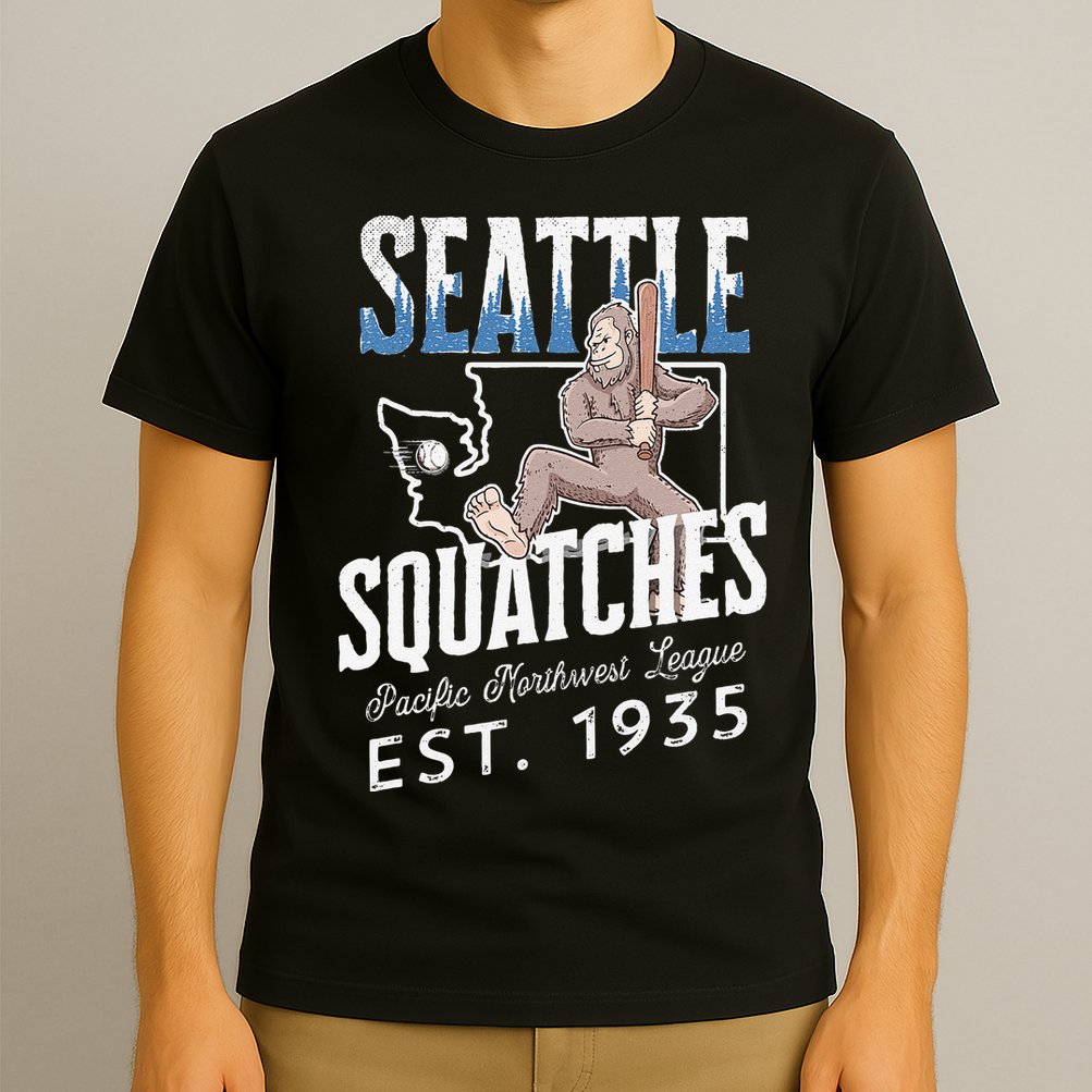 Bigfoot Research Team Retro baseball Sasquatch T-Shirt