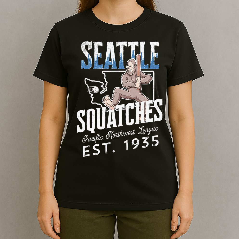 Bigfoot Research Team Retro baseball Sasquatch T-Shirt