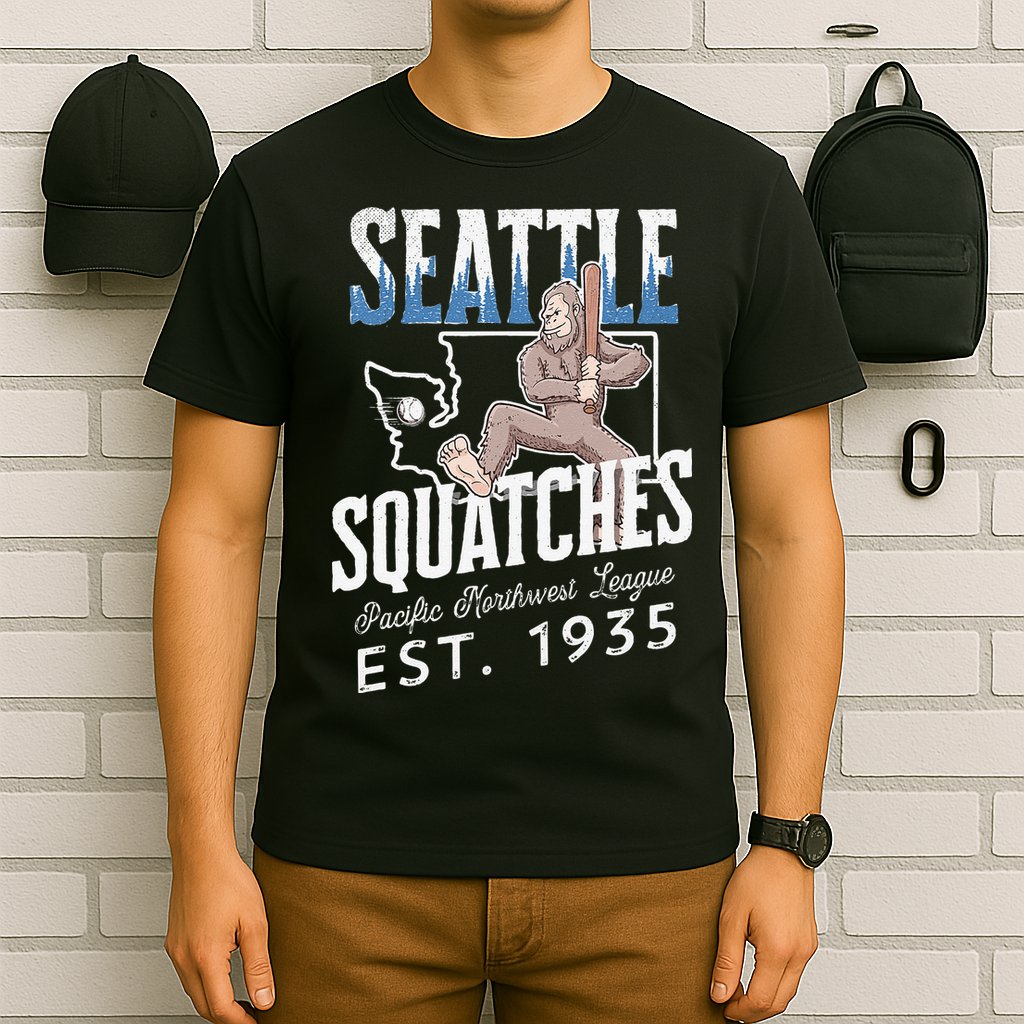 Bigfoot Research Team Retro baseball Sasquatch T-Shirt