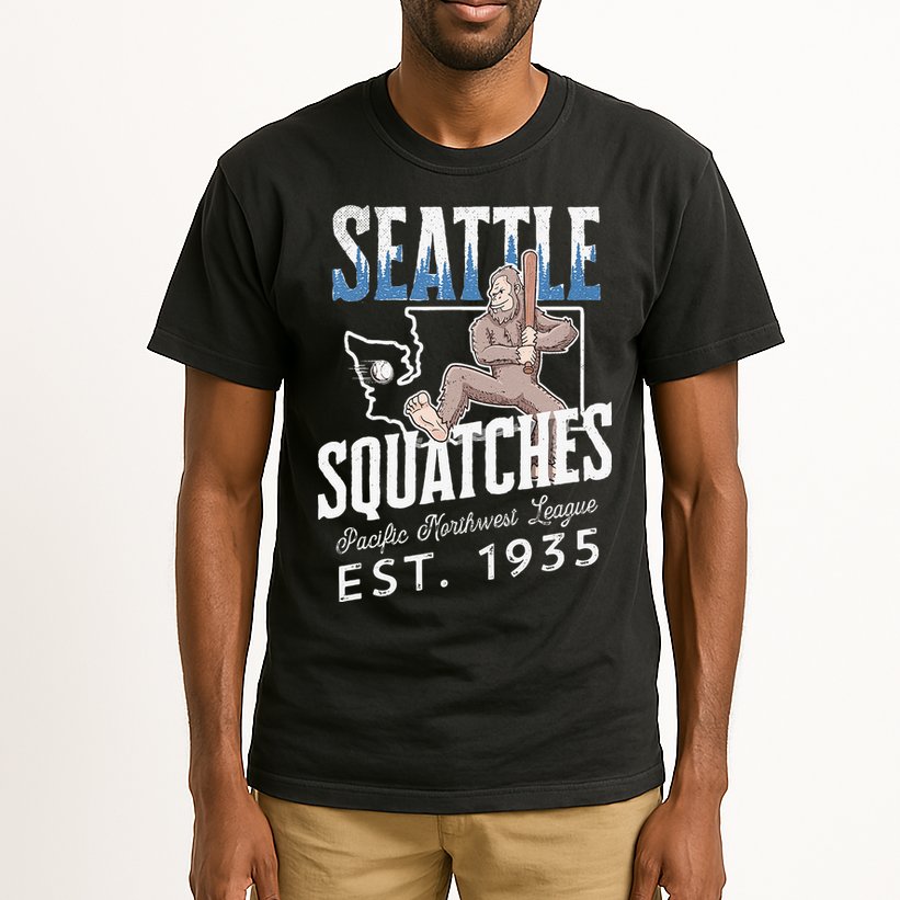 Bigfoot Research Team Retro baseball Sasquatch Tall T-Shirt