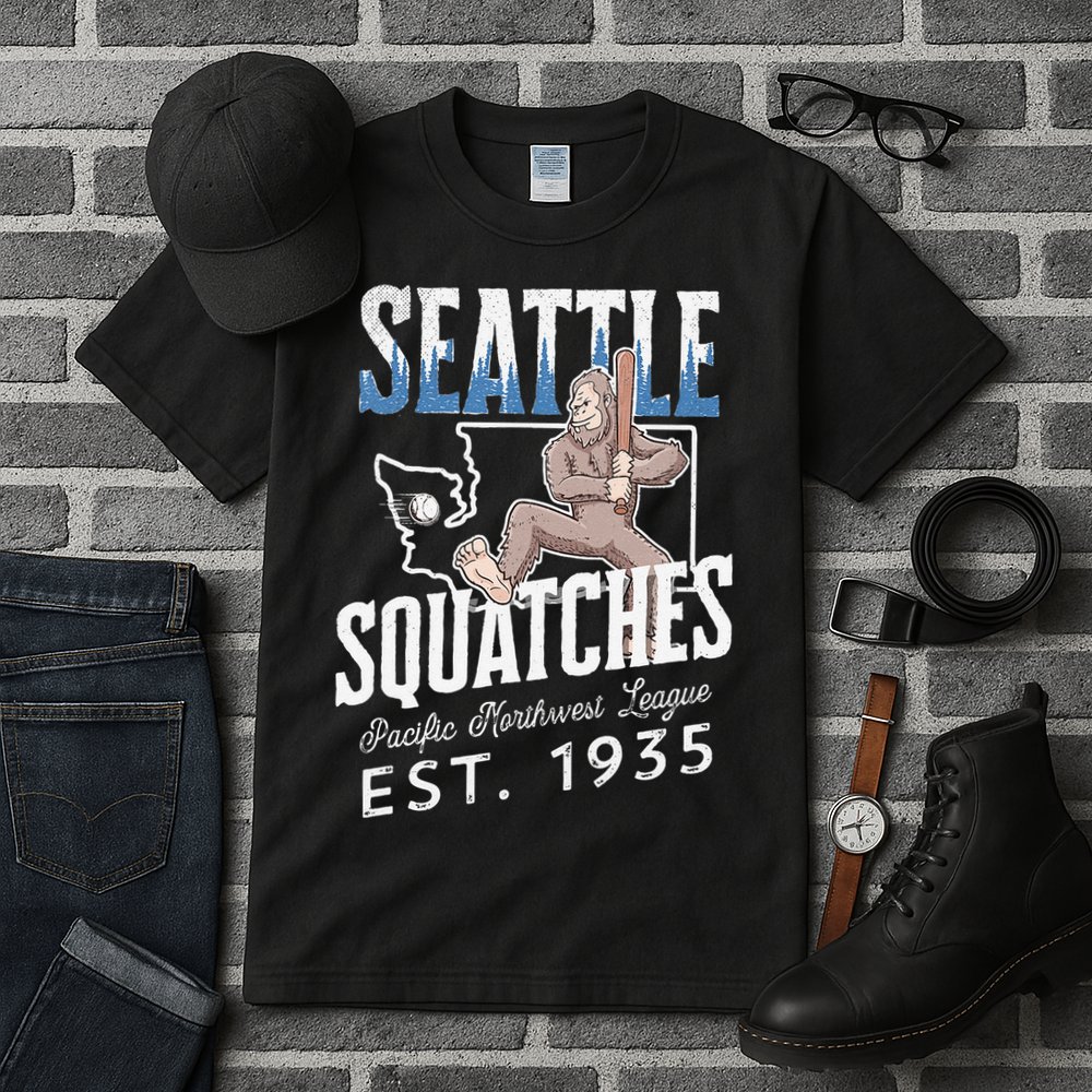 Bigfoot Research Team Retro baseball Sasquatch Tall T-Shirt