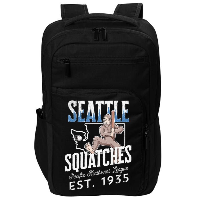 Bigfoot Research Team Retro baseball Sasquatch Impact Tech Backpack