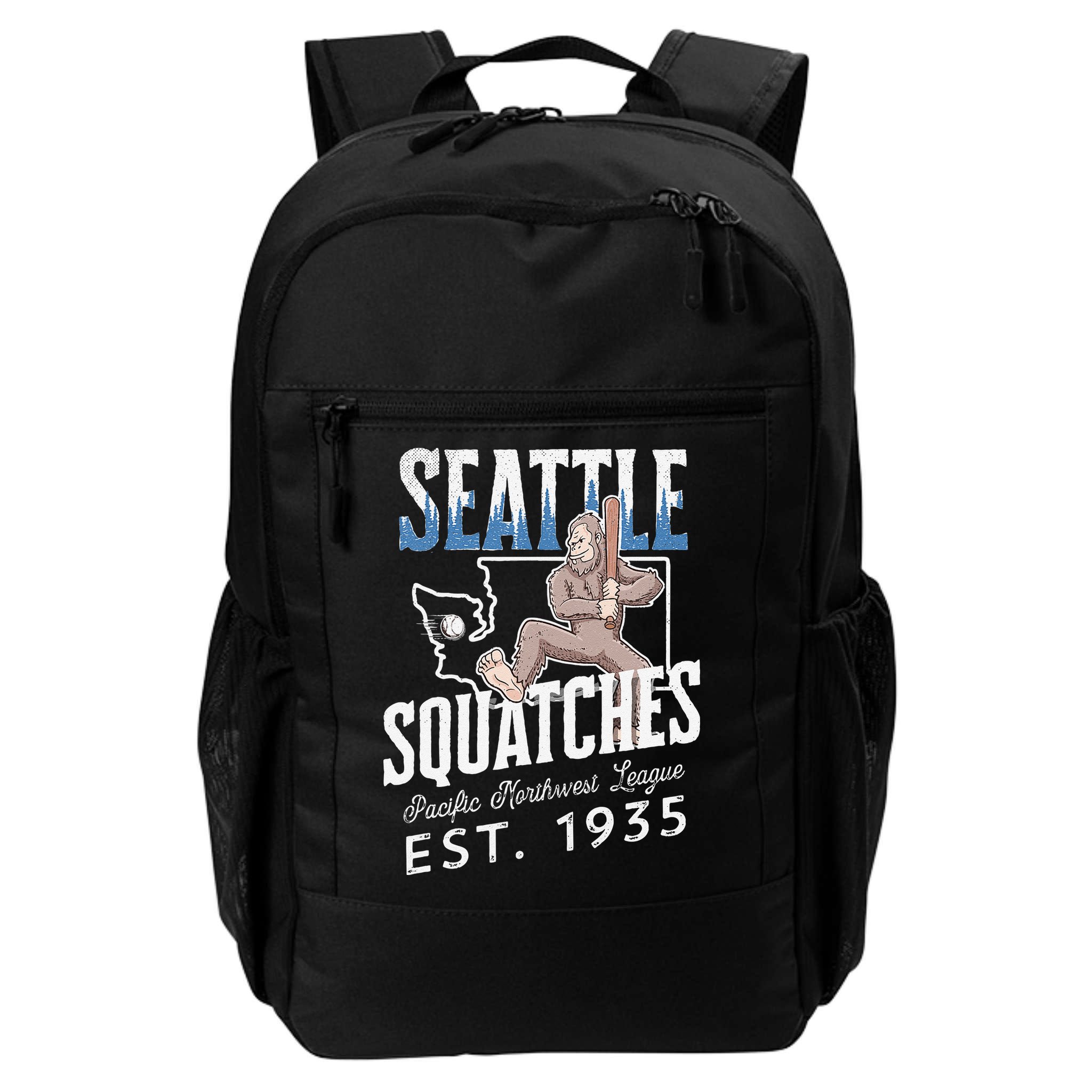 Bigfoot Research Team Retro baseball Sasquatch Backpack