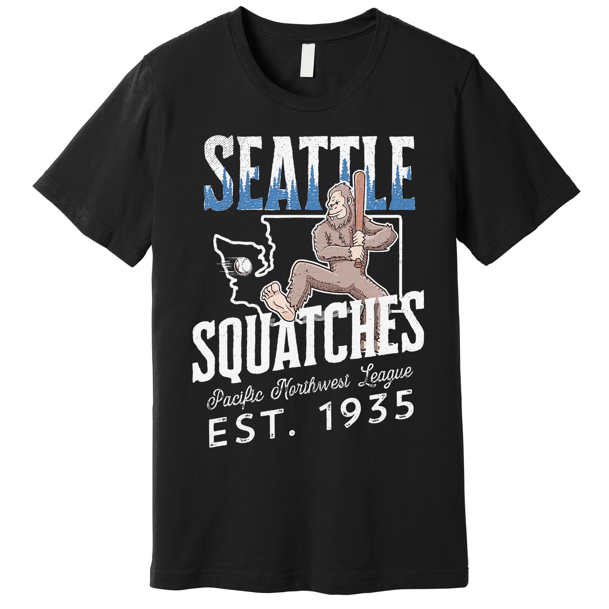 Bigfoot Research Team Retro baseball Sasquatch Premium T-Shirt