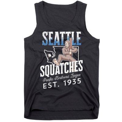Bigfoot Research Team Retro baseball Sasquatch Tank Top