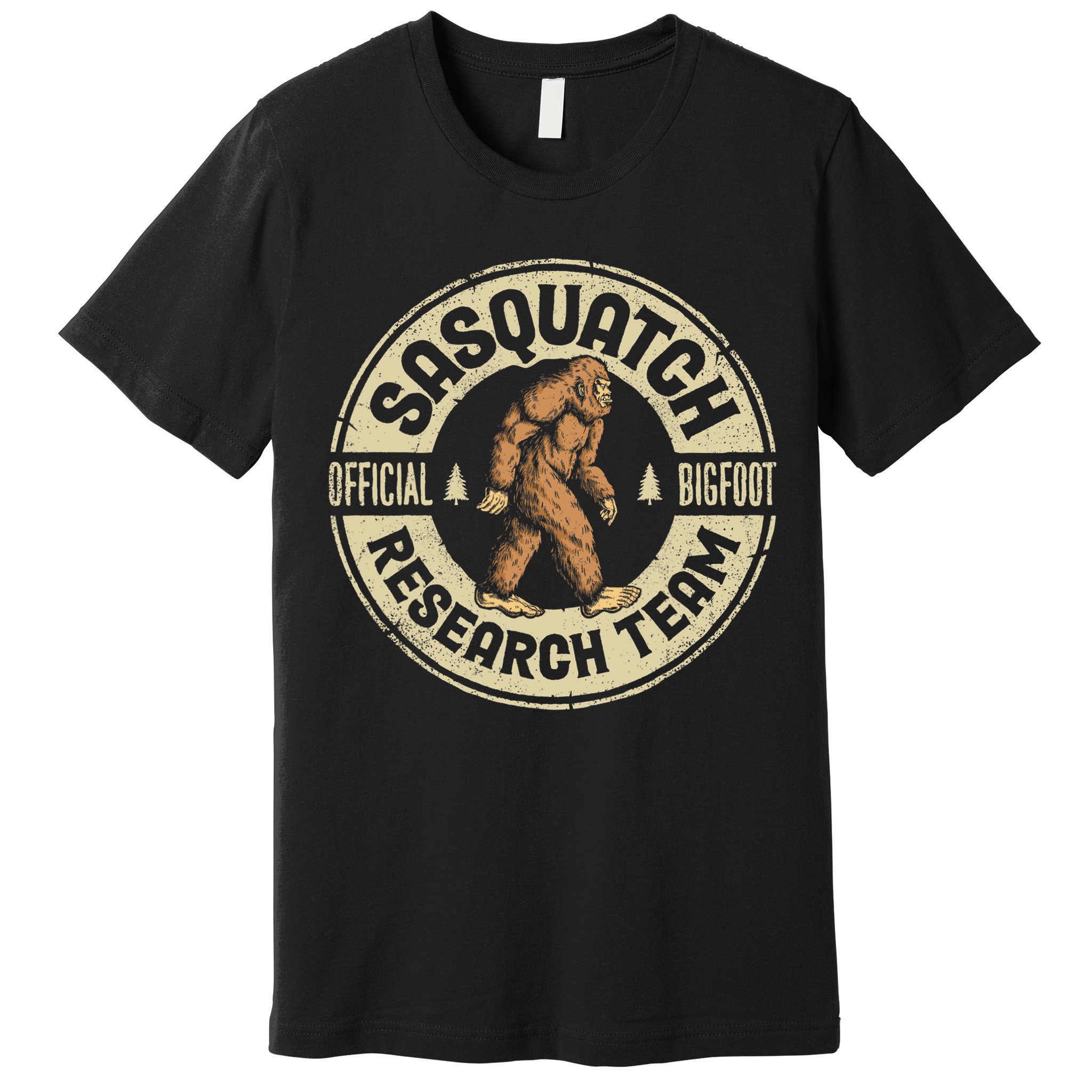 Bigfoot Research Team Retro Vintage Sasquatch Men Women Premium T-Shirt