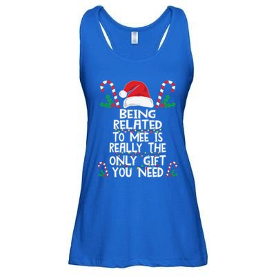Being Related To Me Is Really The Only Gift You Need Xmas Gift Ladies Essential Flowy Tank