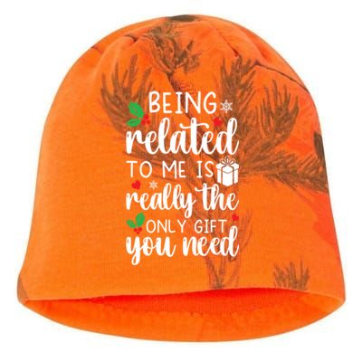 Being Related To Me Is Really The Only Funny Gift You Need Funny Funny Gift Kati - Camo Knit Beanie