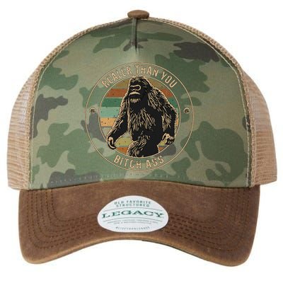 Bigfoot Realer Than Your Bitch Ass Sasquatch Legacy Tie Dye Trucker Hat