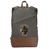 Bigfoot Realer Than Your Bitch Ass Sasquatch Cotton Canvas Backpack