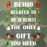 Being Related To Me Funny Xmas Family Matching Christmas Legacy Tie Dye Trucker Hat