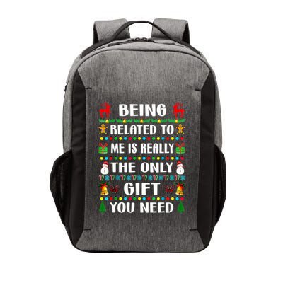 Being Related To Me Funny Xmas Family Matching Christmas Vector Backpack