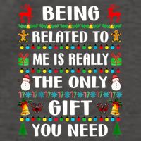 Being Related To Me Funny Xmas Family Matching Christmas Vector Backpack