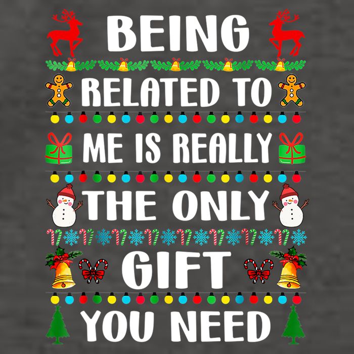 Being Related To Me Funny Xmas Family Matching Christmas Vector Backpack
