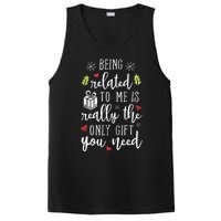 Being Related To Me Funny Christmas Family Xmas Pajamas Gift PosiCharge Competitor Tank