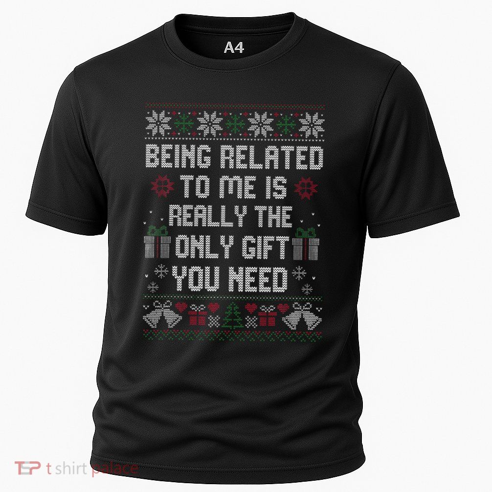 Being Related To Me Christmas Cooling Performance Crew T-Shirt