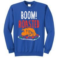 Boom Roasted Turkey Food Funny Thanksgiving Family Sweatshirt