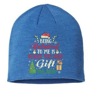 Being Related To Me Is Really The Only Present U Need Meaningful Gift Sustainable Beanie