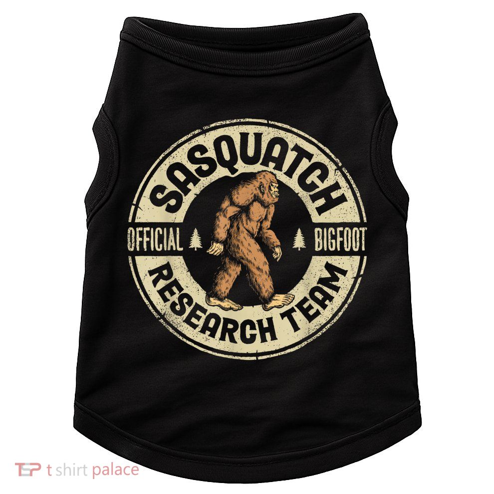 Bigfoot Research Team Retro Vintage Sasquatch Men Women Doggie Tank