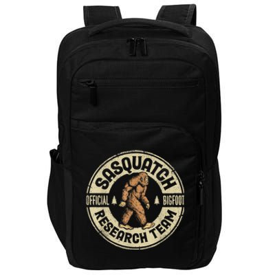 Bigfoot Research Team Retro Vintage Sasquatch Men Women Impact Tech Backpack